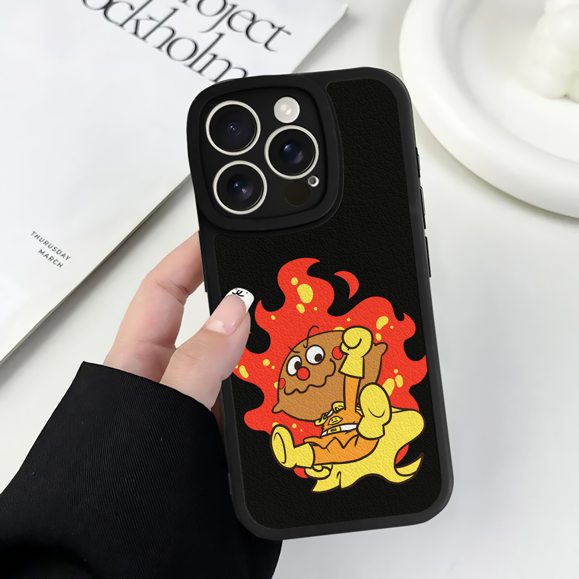 （画像用） アンパンマン Anpanman 【iPhone 16シリーズ対応】シリコンスマホケース（レザー調） 材質：シリコン